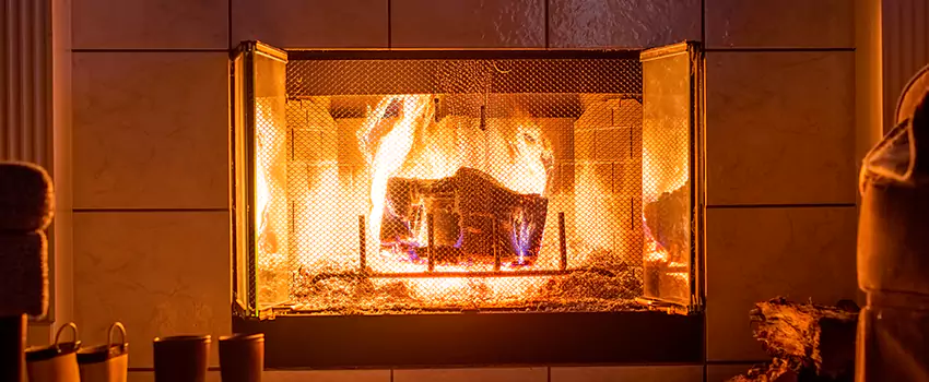 Mendota Hearth Landscape Fireplace Installation in Hamtramck, Michigan
